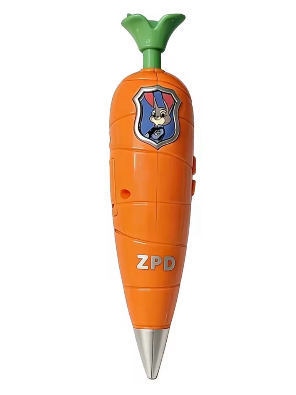 Carrot Shaped Recorder Pen Kids Toy - Orange and Green